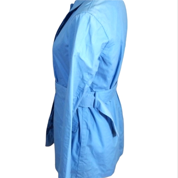 Gap Light Blue Trench Coat Jacket. Size S - Picture 4 of 12